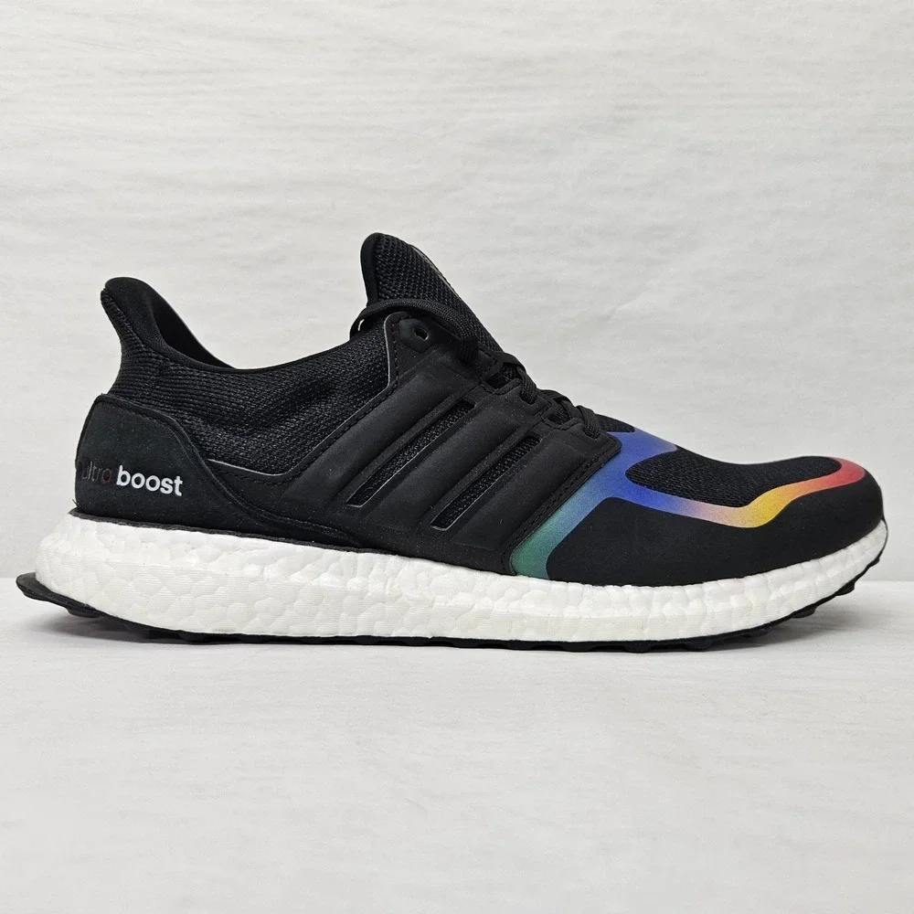 Adidas‎ Women's Ultraboost DNA Running Shoes FV7015 Black Rainbow Sz 10